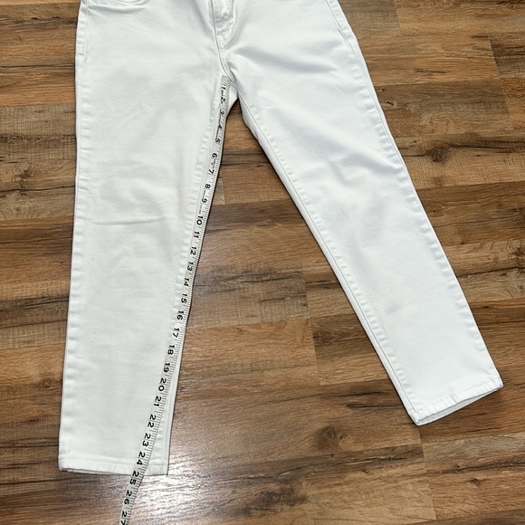 DL1961 WOMENS FLORENCE STRAIGHT ANKLE JEAN MID RISE WHITE Sz 30 - Picture 9 of 11